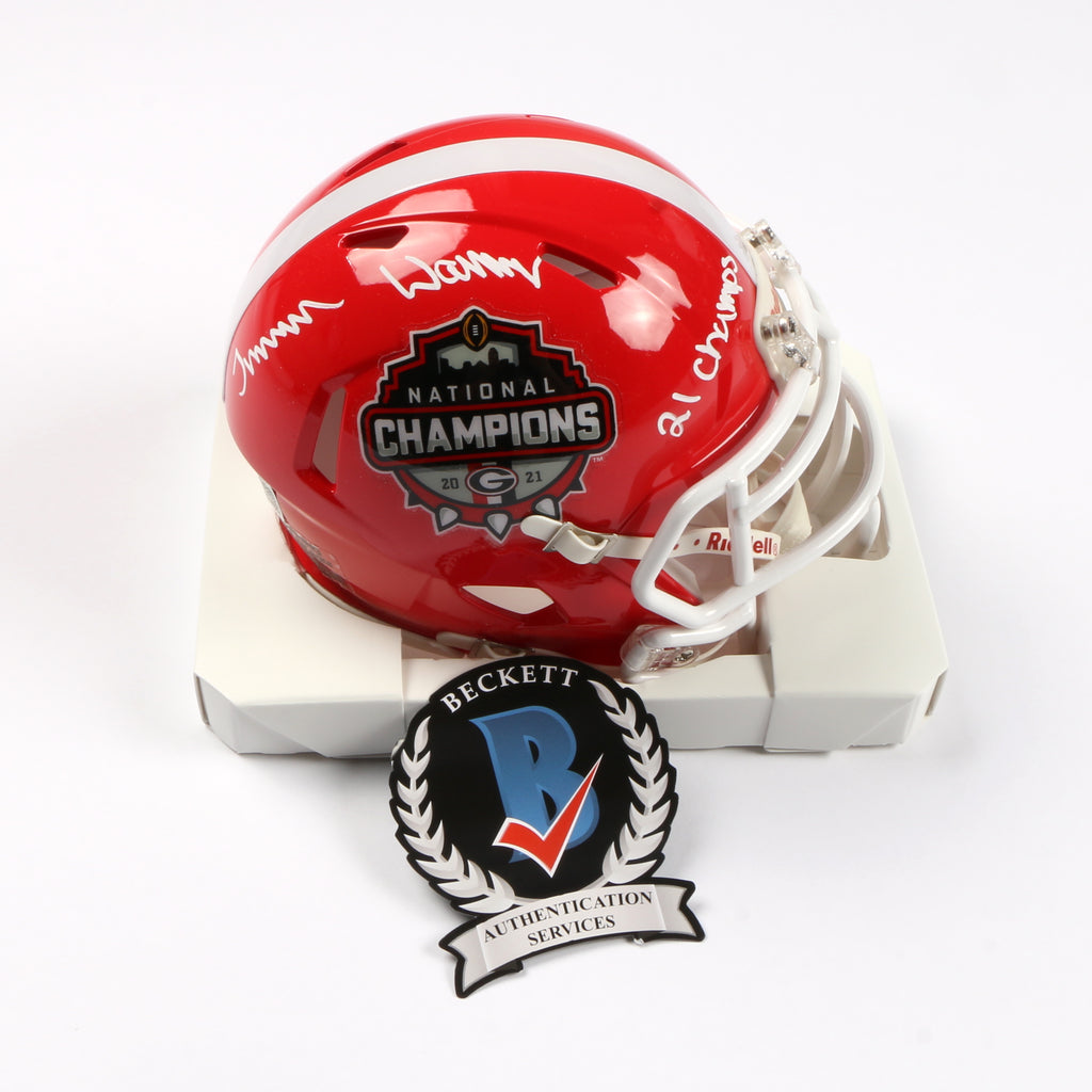 Travon Walker Signed Mini Helmet National Championship Georgia Bulldogs