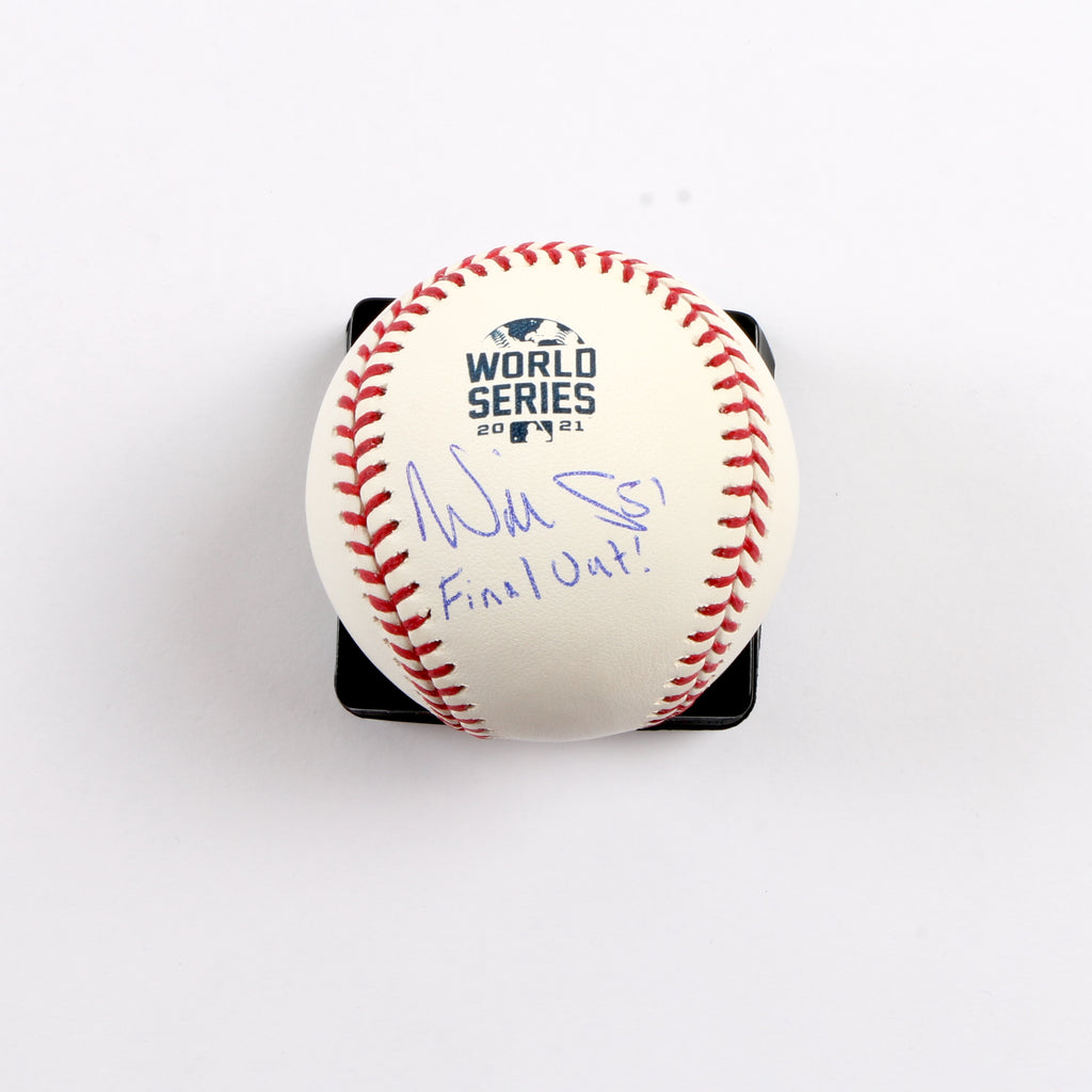 Will Smith Signed Official 2021 World Series Baseball Atlanta Braves Final Out