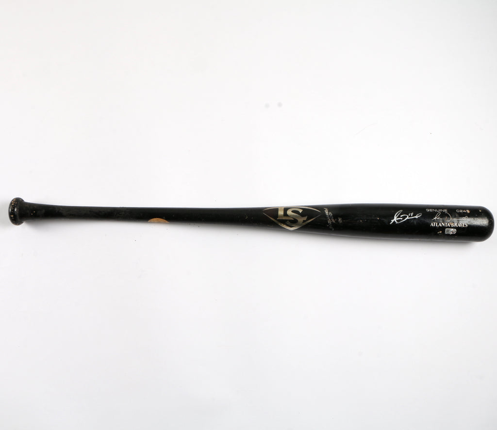 Adam Duval Game Used Bat Atlanta Braves MLB Authentication