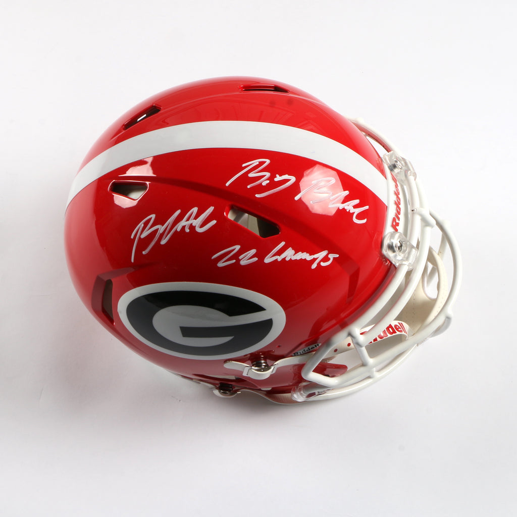 Bear Alexander Signed Helmet Speed Authentic Georgia Bulldogs Beckett