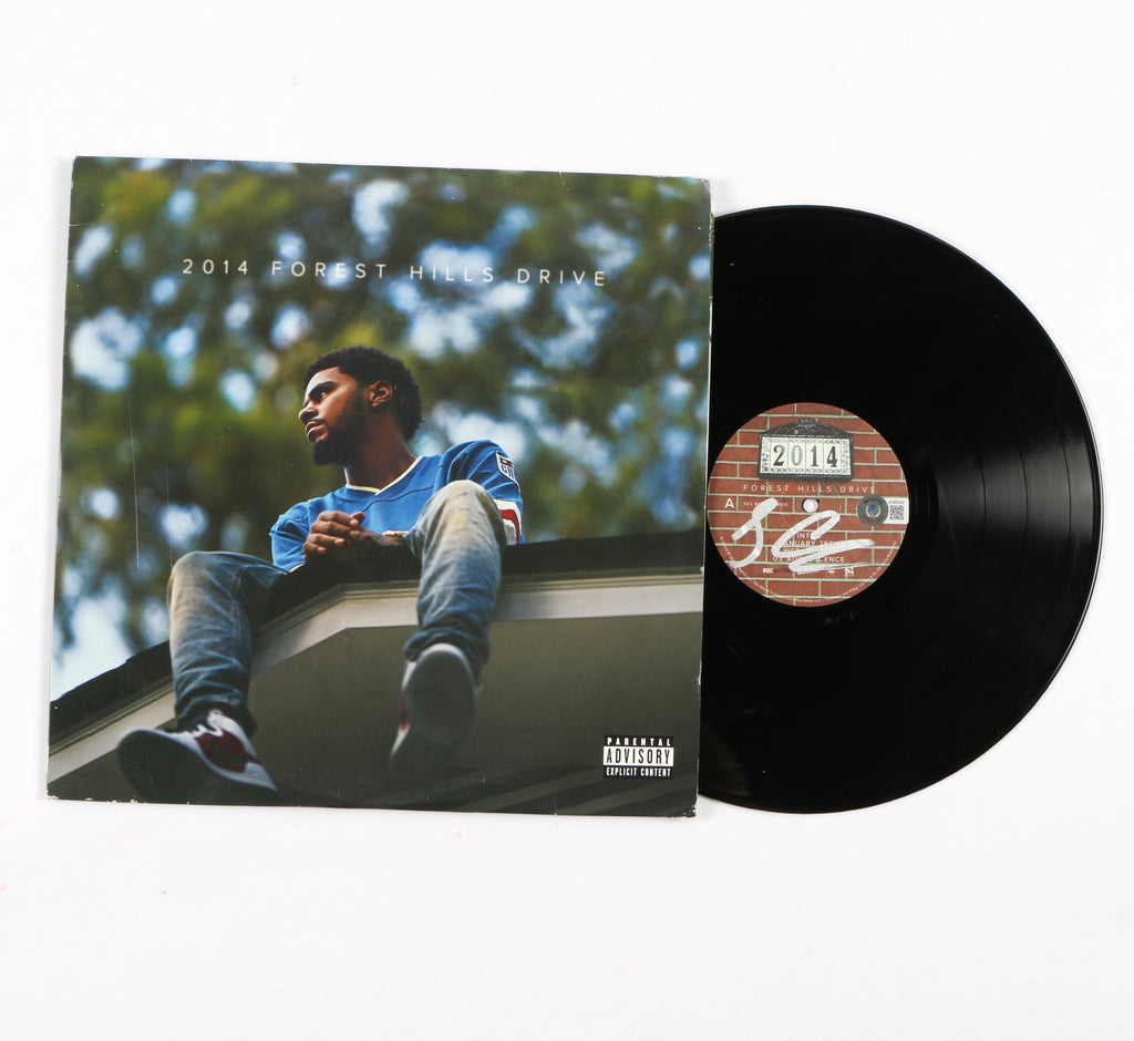 J Cole Signed Vinyl Record 2014 Forest Hills Drive J Cole Auto Beckett