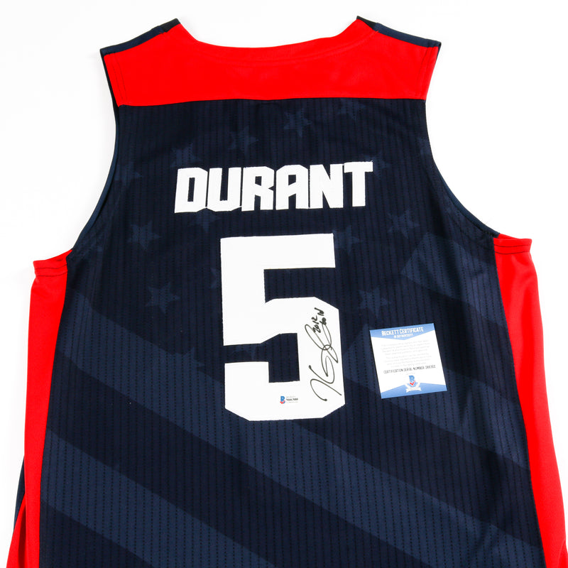 Kevin Durant Signed USA Jersey Nets